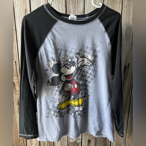 Disney Tops Disneys Mickey Mouse Womens Baseball Shirt Size Medium